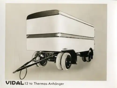Foto Fahrzeug Firma Vidal Harburg, 12 t Thermos-Anhänger