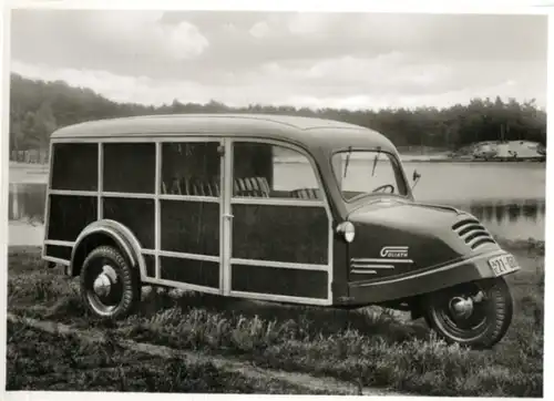 Foto Fahrzeug Firma Vidal Harburg, Goliath Kombinations-Wagen