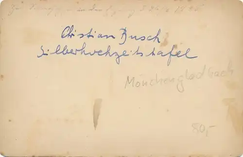 Foto Mönchengladbach, Festtafel zur Silberhochzeit von Christian Busch, 1885