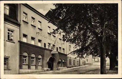 Ak Scheibenberg im Erzgebirge, Hotel Sächsischer Hof