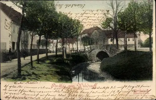 Ak Wilsdruff in Sachsen, Teilansicht der Ortschaft