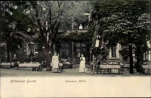 Ak Rabenau im Erzgebirge, Rabenauer Grund, Rabenauer Mühle