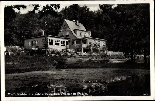 Ak Oederan Sachsen, Waldeinkehr zum Klein Erzgebirge