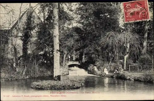 Ak Fervaques Calvados, Le Vieux Moulin