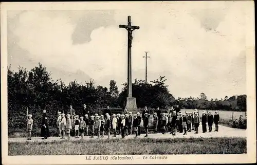 Ak Le Faulq Calvados, La Calvaire