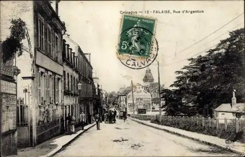 Ak Falaise Calvados, Rue d'Argenton