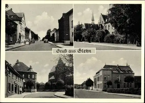 Ak Glehn Korschenbroich am Niederrhein, Stadtansichten, Gaststätte, Friseur