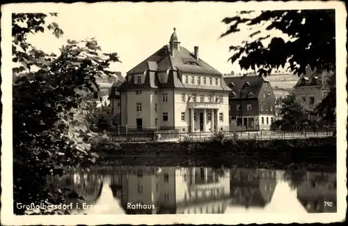 Ak Großolbersdorf im Erzgebirge, Rathaus