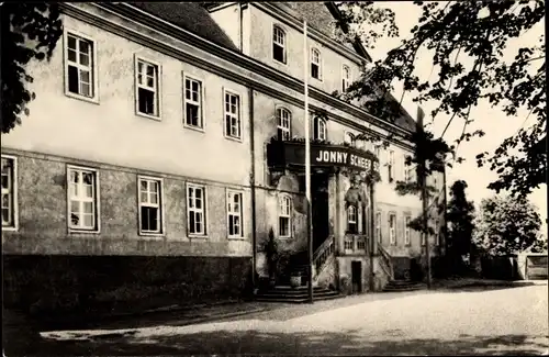 Ak Mutzschen Grimma in Sachsen, Jonny Scheer Schule