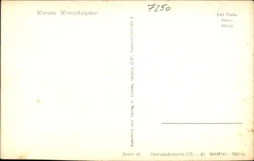 Ak Wurzen in Sachsen, Wenceslaigasse