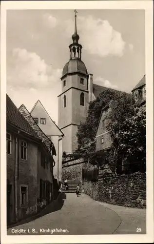 Ak Colditz in Sachsen, Kirchgäßchen