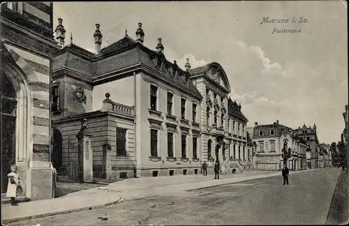 Ak Meerane in Sachsen Marienstraße, Poststraße