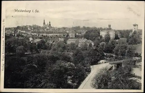 Ak Waldenburg in Sachsen, Stadtbild