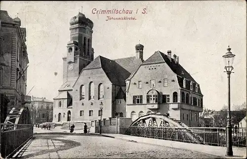 Ak Crimmitschau in Sachsen, Johanniskirche