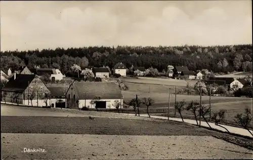 Ak Dänkritz Neukirchen Pleiße, Gasthof Zur Schmiede, Teilansicht, Wald