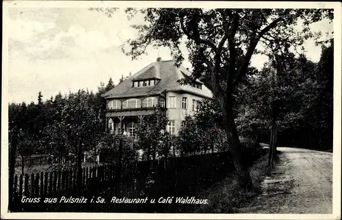 Ak Pulsnitz Sachsen, Restaurant und Café Waldhaus