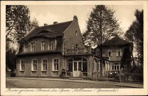 Ak Lübbenau im Spreewald, Zum grünen Strand der Spree, Bes. W. Moshake