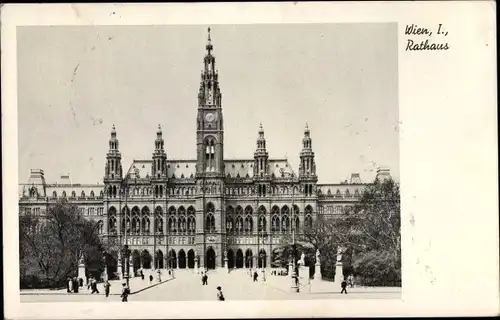 Ak Wien 1 Innere Stadt Österreich, Rathaus