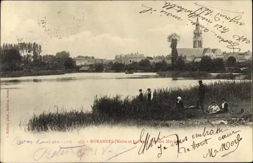 Ak Morannes Maine et Loire, Blick auf den Ort