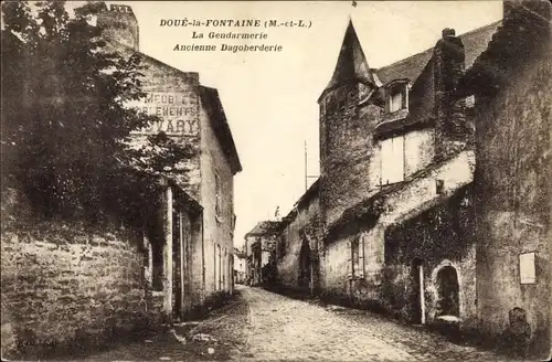 Ak Doué la Fontaine Maine et Loire, La Gendarmerie, Ancienne Dagoberderie