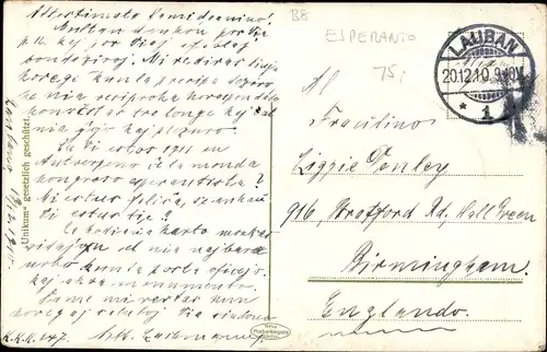 Präge Passepartout Ak Görlitz in der Lausitz, Postplatz