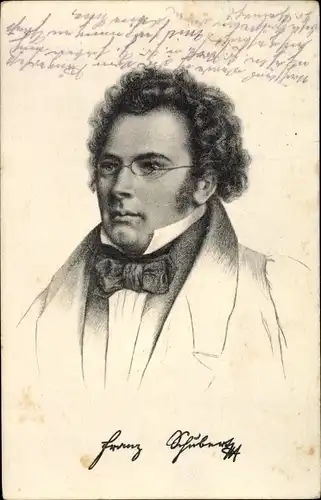 Künstler Ak Franz Schubert, Osterreichischer Komponist