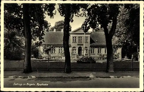 Ak Satrup Mittelangeln in Schleswig Holstein, Apotheke