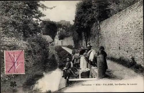 Ak Falaise Calvados, Val Dante, le Lavoir