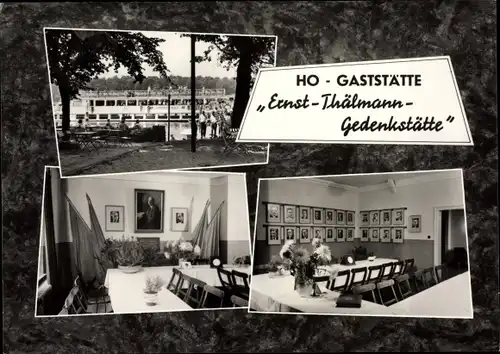 Ak Niederlehme Königs Wusterhausen in Brandenburg, HO Gaststätte Ernst Thälmann Gedenkstätte