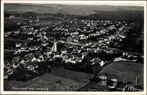 Ak Naunhof bei Leipzig, Fliegeraufnahme