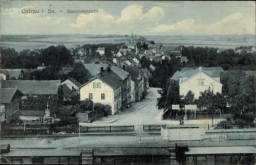 Ak Ostrau in Sachsen, Gesamtansicht