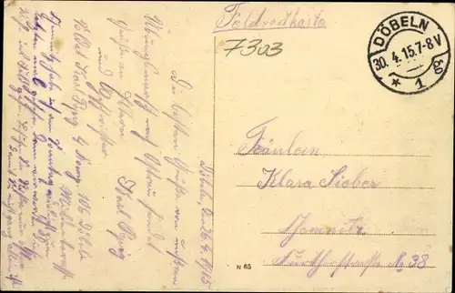 Ak Ostrau in Sachsen, Gesamtansicht