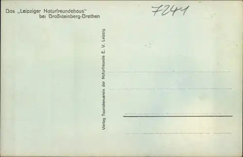 Ak Großsteinberg Grethen Parthenstein in Sachsen, Leipziger Naturfreudehaus