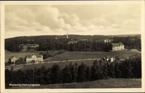 Ak Westewitz Hochweitzschen Großweitzschen in Sachsen, Panorama