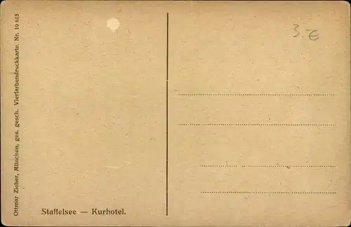 Künstler Ak Seehausen am Staffelsee, Kurhotel, Seepartie mit Ruderboot