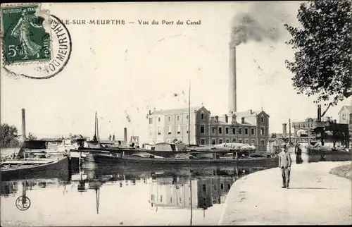 Ak Meurthe et Moselle Frankreich, Vue du Port du Canal