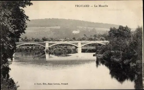 Ak Frouard Meurthe et Moselle, La Moselle