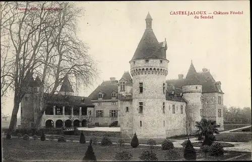 Ak Casteljaloux Lot et Garonne, Chateau Feodal du Sendat