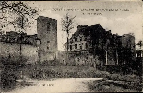 Ak Duras Lot et Garonne, Le Chateau des anciens Ducs