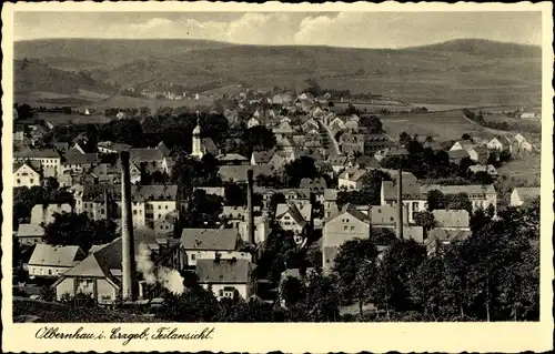 Ak Olbernhau im Erzgebirge, Teilansicht der Ortschaft