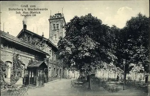 Ak Butterberg Bischofswerda in Sachsen, Gasthaus
