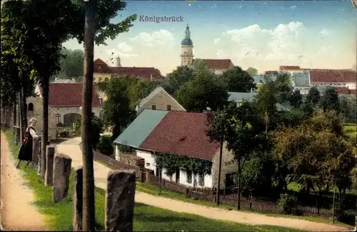 Ak Königsbrück in der Oberlausitz, Blick auf den Ort