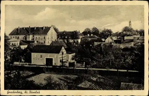 Ak Godnów Gnadenberg Bolesławiec Bunzlau Schlesien, Blick auf den Ort