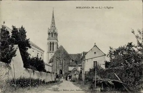 Ak Morannes Maine et Loire, L'Eglise