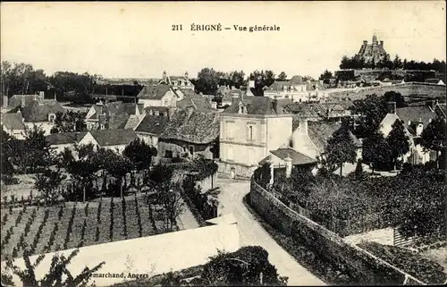 Ak Erigné Maine et Loire, Vue générale