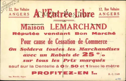 Ak Erigné Maine et Loire, Vue générale