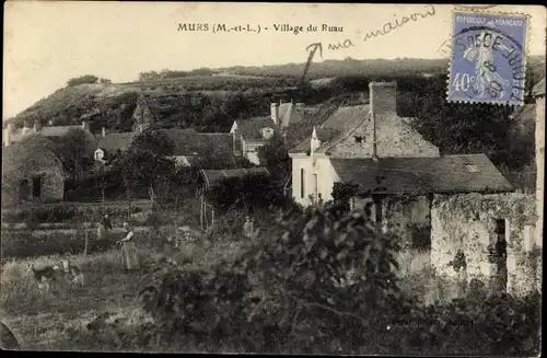 Ak Mûrs Erigné Maine et Loire, Village du Ruau