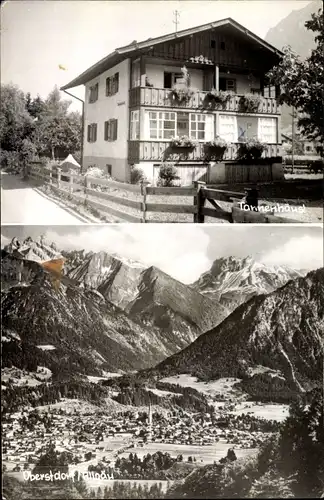 Ak Oberstdorf im Oberallgäu, Tannenhäusl, Panorama