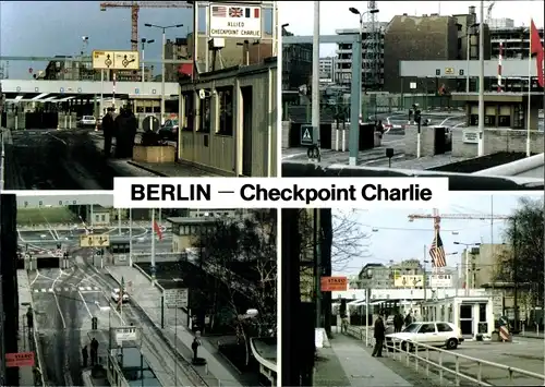Ak Berlin Mitte, Checkpoint Charlie, Berliner Mauer, innerdeutsche Grenze