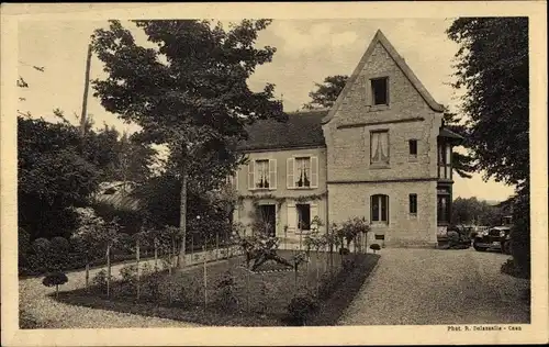 Ak Hérouville Saint Clair Calvados, Stadtpartie, Garten, Villa